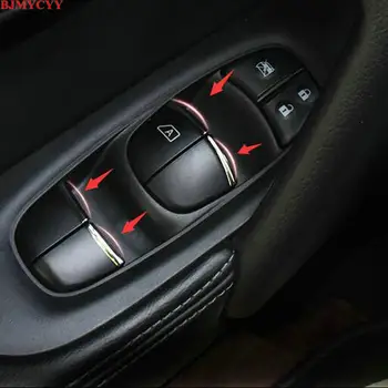 BJMYCYY car styling ABS 7PCS/SET Masina geamurilor butoane decora paiete Pentru Nissan Rogue X-Trail Xtrail T32-2018 Imagine 2