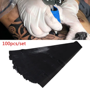100/200Pcs Tatuaj Accesoriu Masina de unica folosinta Negru/Albastru Tatuaj Clip Cablu Mâneci Genti Huse Pentru Tatuaj Imagine 2