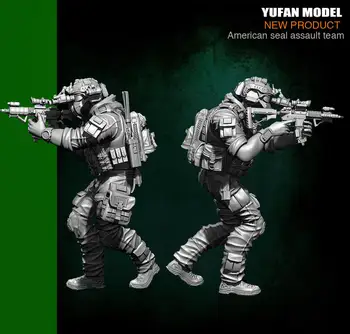 Yufan Model 1/35 Rășină Soldat Figura Armatei americane Seal Model YFWW35-1823 Imagine 2