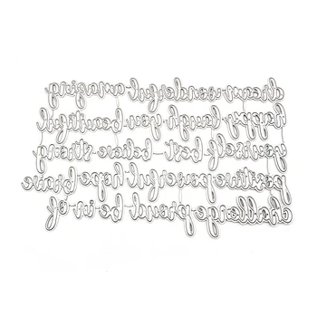 Engleză alfabet moare de tăiere metal sabloane pentru decorare timbre și moare Imagine 2