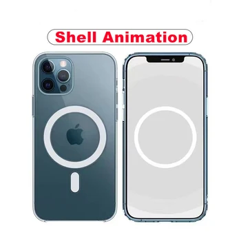 Cu Pop-up Animație de Cristal Greu de Caz Pentru Magsafe Pentru iPhone 12 13 Pro Max Mini Magnetic Cover Pentru iPhone 13 Pro Shell Imagine 2