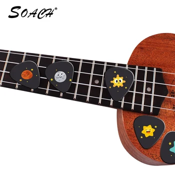 SOACH 10buc/Lot 0.71 mm grosime desene animate Imensitatea universului Star ponturi chitara model curea de chitara chitara piese de Chitara Acc Imagine 2
