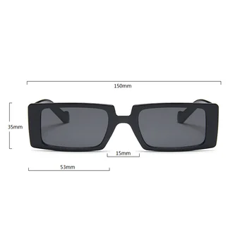 Dreptunghi îngust ochelari de Soare Femei Bărbați 2022 Retro Brand Designer de Epocă Dreptunghiulară Femei Trendy ochelari de Soare Nuante UV400 Imagine 2