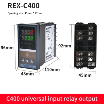 PID Digital Controler de Temperatura REX-C400 REX-C100 Universal de Intrare Releu de Ieșire Tip Vertical Pentru Automate de Ambalare Masina Imagine 2