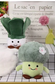 Plină De Viață A Plantelor De Varză Broccoli Porumb Nou Stil Amuzant Moale Jucărie De Pluș Copil Drăguț Arunca Perna Confort Păpuși Decor Acasă De Crăciun Cadou Copii Imagine 2