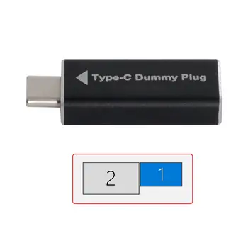 Chenyang CY Virtual Display Adapter USB de Tip C-C DDC EDID Dummy Plug Fantoma fără cap de Afișare Emulator 1920x1080p@60Hz Imagine 2