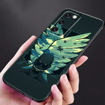 Anime Atac Pe Titan Logo Caz de Telefon Pentru Samsung Galaxy S22 Pro S20 S21 Ultra FE S10 Lite 5G S10E S9 S8 Plus Moale Capac Negru Imagine 2