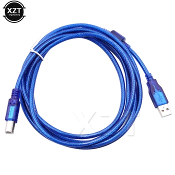 Imprimantă USB 2.0 Tip de Cablu Un Mascul de Tip B de sex Masculin Dublu de Protectie de Mare Viteză Albastru Transparent Imagine 2