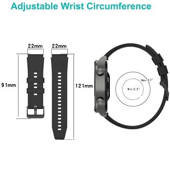 Pentru Huawei Watch GT 2 Pro Curea Curea Silicon Pentru Huawei Watch GT 2 46mm Gt 2e Trupa Pentru Huawei Watch 3 3 Pro Watchband Brățară Imagine 2