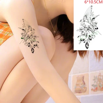 Impermeabil Tatuaj Temporar Autocolant Luna Stea Triunghi amoros Corpul Geometric Arta Flash Tatuaj Fals Tatuaj pentru Femei Barbati Imagine 2