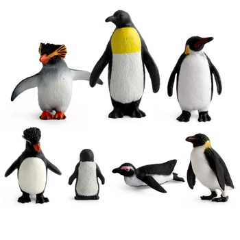 Animale De Simulare Jucărie Pinguin Multiple De Modelare Figurine Figurine Copil Marine De Plastic Mare De Animale Pentru Copii Jucărie Collecta Imagine 2