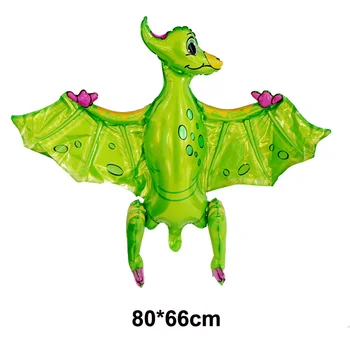 1 buc Dinozaur Verde în Picioare Baloane Folie Dinozaur Consumabile Partid Ziua de nastere Decoratiuni Baloane de Animale Junglă Parte Consumabile Globos Imagine 2