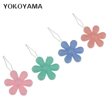 YOKOYAMA 10buc în Vârstă Simplu Ac de Cusut Dispozitiv Threader Fir Ghid Instrument de Îmbrăcăminte Cusut Manual Forma de Floare Threader Imagine 2