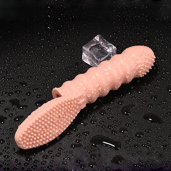 Degetul Maneca Vibrator Punctul G Masaj Biberon Vaginale Stimula Clitorisul Masturbator Jucarii Sexuale Pentru Femeile Les Orgasm Produse Pentru Adulți Imagine 2