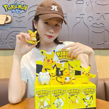6pcs/set Pokemon Pikachu Figura Ornamente Decor Jenny Turtle Figura Anime Tort Copt de Decorare Ziua de nastere Cadouri Imagine 2
