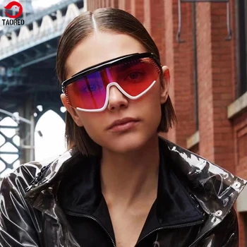 Femeie de moda trendy ochelari de soare sport Europa și America de ciclism proteja ochelari de cal în aer liber om de echitatie majorare anti vânt ochelari TAORED Imagine 2