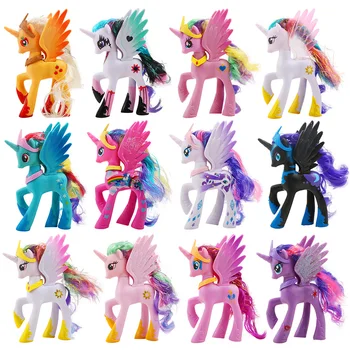 My Little Pony Jucării Raritate Apple Jack Rainbow Dash Printesa Celestia De Acțiune Figura Anime Model De Papusa Pentru Copii Cadouri Imagine 2