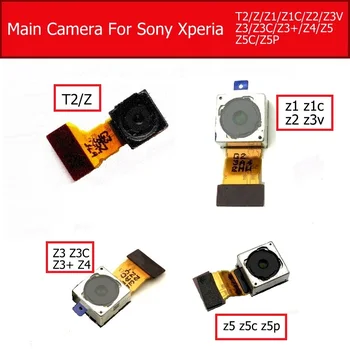 Spate Camera Spate Camera Pentru Sony Xperia T2/Z/Z1/Z1C/Z2/Z3V/Z3/Z3C/Z3+/Z4/Z5/Z5C/Z5P Principal Mare cu care se confruntă Camera Flex Cablu de Piese Imagine 2