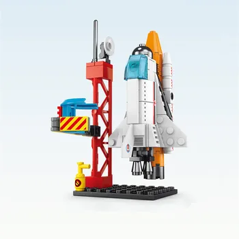 Spațiu Seria DIY blocuri Spațiu ambarcațiune de lansare de rachete Centrul de Bază Asamblare Cărămizi Model de Jucarii Pentru Baieti, Cadou de Crăciun Imagine 2