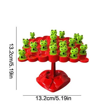 Matematica Jucarie Broasca Echilibru Copac DIY de Agrement de Învățământ Jucării de Masă Părinte-copil Joc de Copii Forma de Animale Colorate Jucării Interacționa O7Q4 Imagine 2