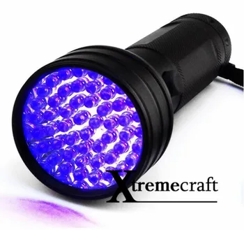 Xtremecraft 51 UV LED Scorpion Detector Hunter Finder Ultra Violet Blacklight lanterna Lanterna Lumina Lămpii AA 395nm 5W Imagine 2
