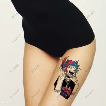 Impermeabil Tatuaj Temporar Autocolant Anime-ul Japonez de Desene animate fata Rea Fals Tatuaj Flash Tatuaj de Arta pentru Femei Barbati Imagine 2