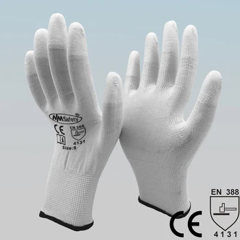 NMSAFETY 24buc/12Pairs Anti Static ESD Siguranță Mănuși Tricotate din Nylon Scufundare PU Degetul Universal Manusa Imagine 2