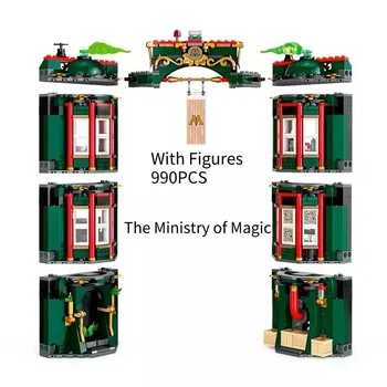 NOI 76403 Harris Ministerul Magiei 12 Grimmauld place Modelul Bloc Jucării Pentru Băieți și Fete Cadou de Ziua 76408 76407 Imagine 2