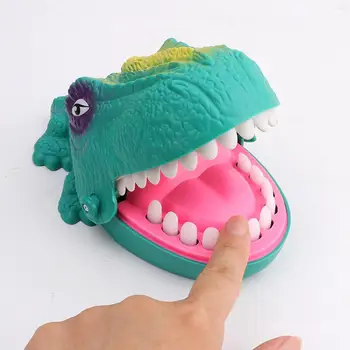 Dinți Dentist Joc Portabil Musca Degetul Jucarii Noutate Palpitant Dinți De Dinozaur Joc În Condiții De Siguranță Glumă Jucării Pentru Joc Multiplayer Chr Imagine 2