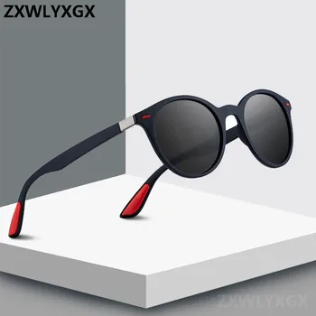 ZXWLYXGX DESIGN Bărbați Femei Clasic Retro Nit Polarizat ochelari de Soare TR90 Picioarele mai Ușoare de Design Cadru Oval Protecție UV400 oculos Imagine 2