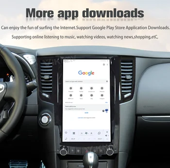 13.6 inch Touch Screen Radio Auto pentru Infiniti FX35 QX70 2009-2013 Android 11 auzi unitate GPS, Autoradio Multimedia Player Video Imagine 2