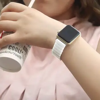 Ceramica Curea de Ceas pentru Apple Watch Ultra 49mm 8 7 45mm 41mm Lux ceas inteligent curea accesorii pentru iwatch 6 5 4 3SE 44mm 42mm Imagine 2
