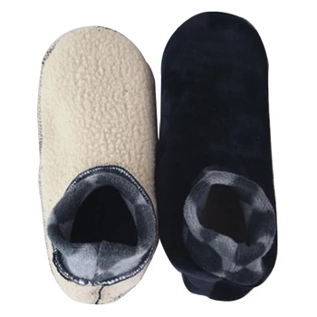 1pair Bărbați Femei Fleece Moale Șosete Îngroșa Iarna Warm Boot Socks 4 Culori Unisex Elastic Non Slip Interior Șosete Podea Papuci de casă Imagine 2