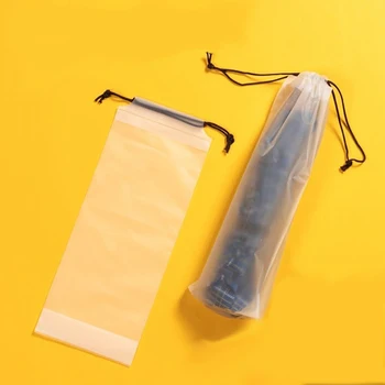 1/2/5Pcs Mat Translucid Pungă de Plastic Umbrela Geanta de Depozitare Reutilizabile Umbrelă Cordon de Stocare a Acoperi Acasă de Stocare Imagine 2