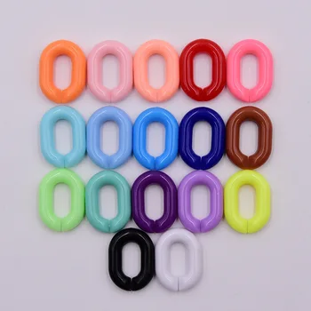 100buc 20*14MM Acrilice în Formă de U Bomboane Culori Deschiderea Lanțului De BRICOLAJ a Face Brățară Colier Cheie Geanta Accesorii Bijuterii Imagine 2