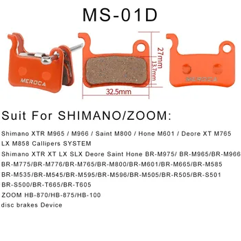 MTB Biciclete Rășină Semimetal Disc de Frana pentru Shimano B01S M375 M395 M446 M485 M486 M416 Deore M515 M525 Biciclete de Frână Imagine 2