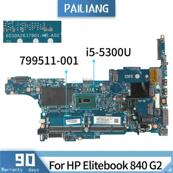 PAILIANG placa de baza Pentru Laptop HP Elitebook 840 G2 799511-001 6050A2637901 Placa de baza Core SR23X i5-5300U TESTAT DDR3 Imagine 2