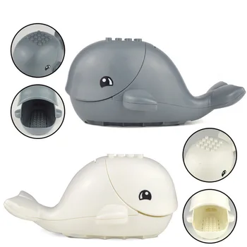 Animal Albastru Transparent Rechin, Rechini Balenă Model Blocuri De Jucărie Pentru Copii Animale De Educație Pentru Copii Jucarii Si Cadouri Compatibil Imagine 2