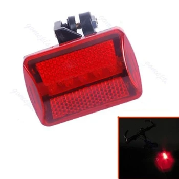 5 LED-uri din Spate Coada de Biciclete Biciclete Înapoi Lumina de Noapte de Siguranță de Avertizare Intermitent Lampa Roșie Imagine 2