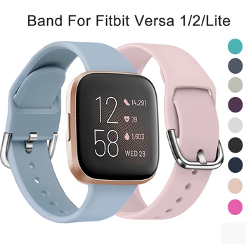 Banda de silicon pentru Fitbit-Versa 2 1 Lite Ceas Inteligent de Înlocuire Curea de Sport Watchband Încheietura mâinii Colorat Clasic Brățară de Curea Imagine 2