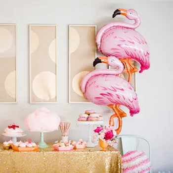 Flamingo Baloane Mare Pasăre Baloane Folie Baby Shower Gonflabile Balon Cu Heliu Fericit Ziua De Naștere Petrecere De Nunta Consumabile Decor Imagine 2