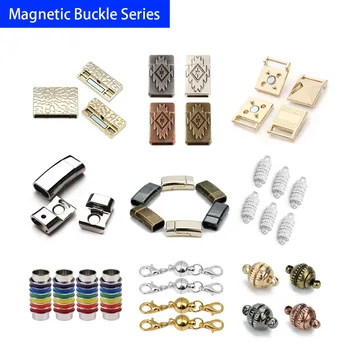 5pcs DIY Magneți de Fixare se Potrivesc Bratari Catarama Colier End Incuietoare Conectori Pentru Bijuterii Makings Constatările Magnetic Claps Imagine 2