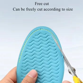 1Pair Latex Masaj Confortabil Respirabil Branțuri pentru Pantofi Sudoare de Absorbție Deodorant Absorbție de Șoc pentru Bărbați Pantofi pentru Femei Tampoane Imagine 2