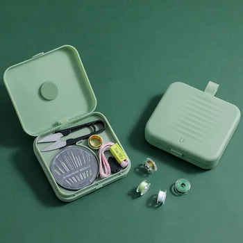 Portabil Mini Călătorie de Cusut de uz Casnic Cutie Set DIY Kit de Cusut Saci de Depozitare Cusaturi de Broderie Diverse Organizator Instrumente de Acasă Imagine 2