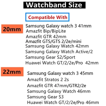 22mm Curea de Ceas Pentru Huawei Watch gt 2/2e/3 pro Silicon Smartwatch-Bratara Curea Samsung Galaxy watch 3/45mm/46mm S3 Trupa Imagine 2