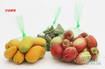 100buc Usturoi net Reutilizabile Pungi Alimentare pe Piața Tricotate din Nylon Saci de Porumb Varza de Stocare de Rețea de Fructe, Legume, galbenus de Organizare Imagine 2