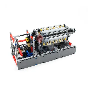 Noi Moc High-tech Mecanice V42 Cilindri Motor Model Blocuri mai mare parte Piese de Caramizi Compatibile cu PF Set Jucării DIY Imagine 2