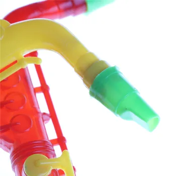 Plastic de Învățare Muzicale Saxofon Instrument de Plastic copii pentru Copii Instrument Muzical de Educație Timpurie Jucării 21cm Imagine 2