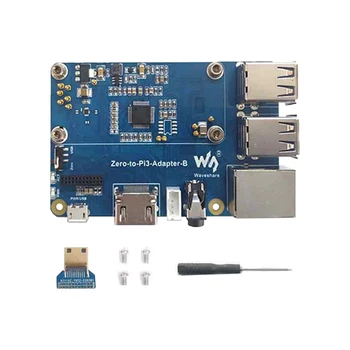 Raspberry Pi Zero 2 W Modul de Expansiune pentru Raspberry Pi 3B Adaptor USB 4 Port RJ45 Degetar Bord AudioCompatible Pi 3b Shell Imagine 2