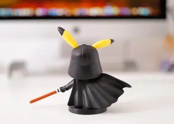 POKEMON 10CM Figura Anime Pikachu Cosplay STAR WARS Războinic Negru Darth Vader Cool Model Kawaii Cameră Decotation Jucărie Pentru Cadou Dol Imagine 2